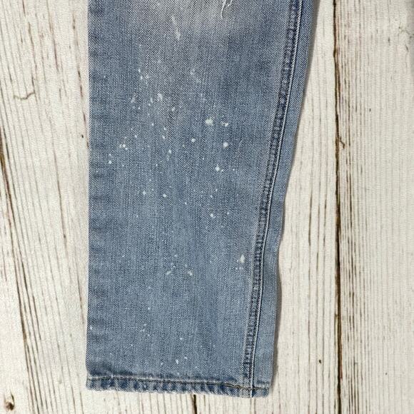 Decree Jeans Junior 3 Blue Light Wash Boyfriend Ripped Denim Mid Rise 100 Cotton - Picture 3 of 10